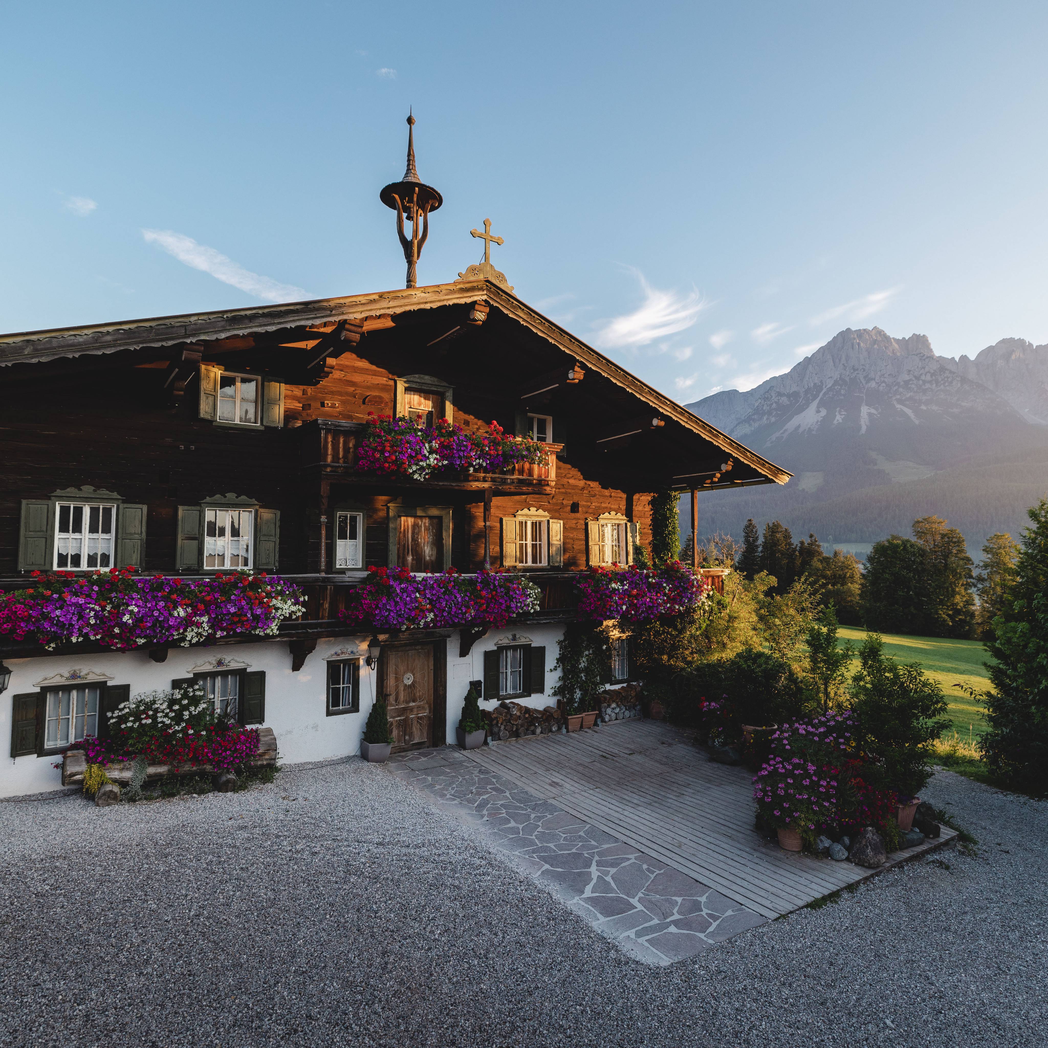 Außenansicht Wohnhaus Bergdoktor in Ellmau