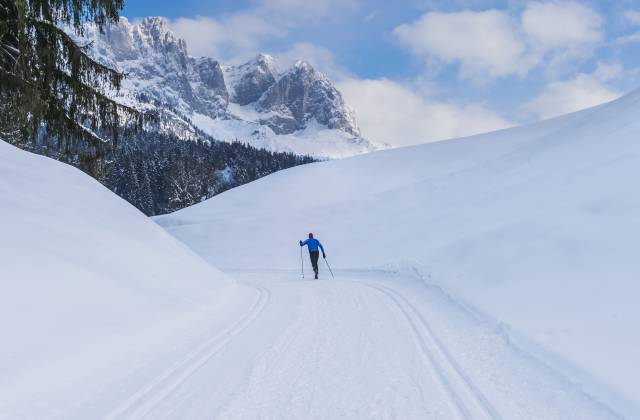 For beginners and pros: Cross-country skiing in the Kaisergebirge mountains - Das Alpin