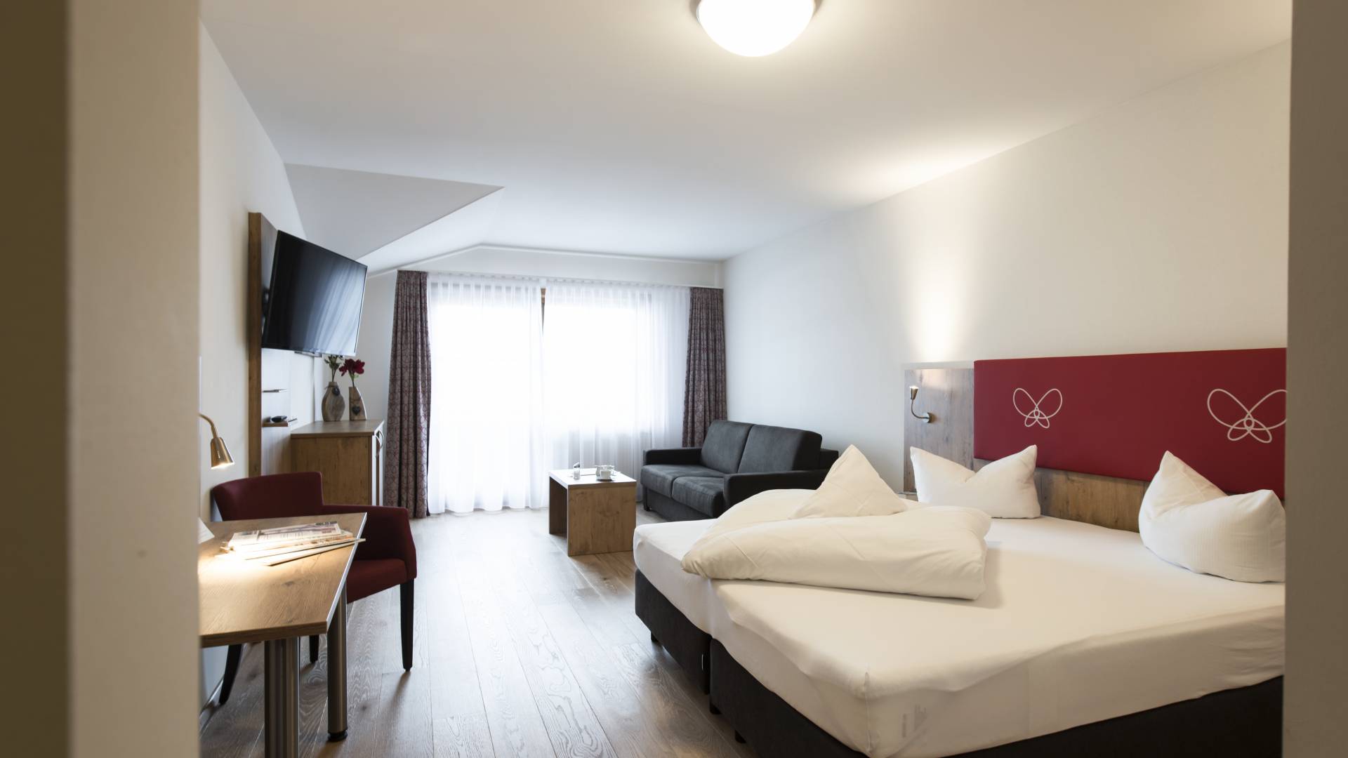 Innenansicht Superior Doppelzimmer im Hotel Das Alpin